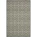 SAFAVIEH Courtyard Ariana Geometric Indoor/Outdoor Area Rug 5 3 x 7 7 Black/Bone