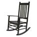 Shine Company Vermont Hardwood Outdoor Porch Patio Furniture Rocker Chair Black