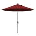 California Umbrella Sun Master Series Patio Market Umbrella in Pacifica with Aluminum Pole Fiberglass Ribs Collar Tilt Crank Lift