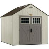 Suncast Metal and Resin Storage Shed Vanilla 8ft x 10ft