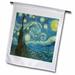3dRose The Starry Night by Vincent Van Gogh - Garden Flag 12 by 18-inch
