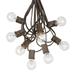 Novelty Lights 100 Foot G30 Outdoor Globe Patio String Lights - Set of 125 G30 Clear Bulbs Brown