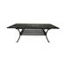 GDF Studio Brighton Outdoor Cast Aluminum Expandable Rectangular Dining Table Shiny Copper 8 Person