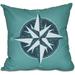 Simply Daisy 16 x 16 Compass Geometric Print Outdoor Pillow