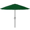 Pure Garden 9FT Outdoor Vented Patio Umbrella with Crank (Hunter Green)