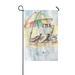 MYPOP Resting and Fishing Cat Garden Flag Banner 12 x 18 inch