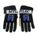 MyLec Men s Hockey Gloves Strap with Perfect Fit Printed Branding Logo Hockey Stuff with Tough Leather Palm Lightweight Durable & Breathable Protected with EVA Foam(Medium Black)