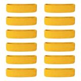 Simyoung Sweat Headband Premium Cotton Stretchy Headbands Sweatbands Exercise Fitness Headbands for Workout Gym Yoga - 12Pack Gold