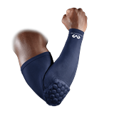 Mcdavid 6500 Hex Padded Arm Sleeve Compression Arm Sleeve w/ Elbow Pad for Football Volleyball Baseball Protection Youth & Adult Sizes