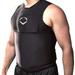 EvoShield NOCSAE Certified Protective Adult Men s Chest Guard Sleeveless Shirt Black Small