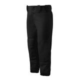 Mizuno Youth Girl s Belted Softball Pant Size Large Black (9090)