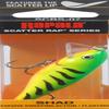 Rapala SCRS07FT Scatter Rap Shad Bait with 2 Size 7 Treble Hooks Fire tiger 2.75 In.