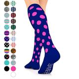 Go2 Fashion Compression Socks for Men & Women 15-20 mmHg Athletic Running Socks for Nurses Travel Medical Graduated Nursing Compression Stocking Sport Sock