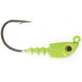 Bass Assassin JA06105 Chartreuse 1/8oz Needlepoint Hook Fishing Jig Head Lure