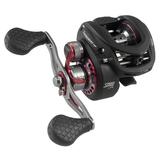 Lew s Tournament MP Speed Spool Baitcast Fishing Reel Right-Hand Retrieve 8.3:1 Gear Ratio One-Piece Aluminum Body with Graphite Side plate Black/Red
