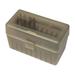 MTM 50 Round Flip-Top 270 Win 280 Rem 30-06 Rifle Ammo Box - Clear Smoke