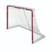 MyLec Hockey Net Goal for Outdoor Sports Alloy Steel with Nylon Net Portable Hockey Net Easy Assembly with Sleeve Netting System Perfect Hockey Gifts (Red 32 Pounds)