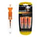 BRUSH T Premium Plastic Golf Tees Orange Oversize 3-Pack Size 2.4â€� Unbreakable Innovative Design Consistent Height Perfect Golf Gift for Men and Women. Golfing Tees Works With Any Golf Ball