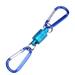 Yosoo Fishing Magnetic Net Release Holder Fly Fishing Tackle Landing Net Spring Snap Clips Hook with Aluminium Alloy Carabiner Ring Buckle Keychain Keyring Magnet Bait/Lure