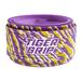 Tiger Grip Bat Wrap/Bat Tape for Baseball and Softball - 0.5mm - Tiger Bait(Purple Amber White)