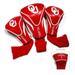 Team Golf 24494 Oklahoma Sooners 3 Pack Contour Fit Headcover