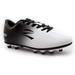 zephz Wide Traxx Soccer Cleat White/Black Youth 5EE