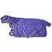 AJ Tack 1200D Waterproof Poly Turnout Horse Blanket with Hood - Purple 70 Small