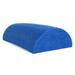 CanDo Blue PE Foam Rollers for Fitness Exercise Muscle Restoration Massage Therapy Sport Recovery and Physical Therapy for Homes Clinics and Gyms 6 x 12 Half-Round