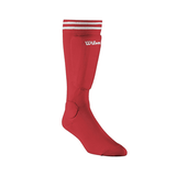 Wilson Peewee-Size Sock Shin Guards Red