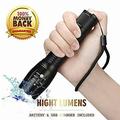 Zoomable Lens Our Brightest 1200 Lumens Single Mode Adjustable Focus Water Resistant Mini Tactical Portable LED Flashlight for Camping Hiking Blac