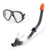 Intex Reef Rider Diving Mask & Easy Flow Snorkel Set for Ages 14+ Colors Vary