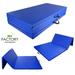 Geniqua Gymnastics Mat 4 X8 X2 Folding Fitness Yoga Stretching Workout Tumble Mat Blue