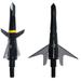 (Pack of 3) Hybrid Compound Bow #257 Broadheads by Swhacker 4-Blade 100 Grain 1.75 Cut