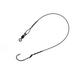 Lazer Sharp Nylawire Snell with Baitholder Hook Platinum Black Size 5/0 Hook