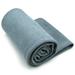 Crown Sporting Goods Non-Slip Microfiber Hot Yoga Towel with Carry Bag Gray