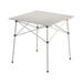 Coleman Compact 27.6 W x 27.6 L Roll-Top Aluminum Adult Camping Table Silver