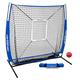 PowerNet 5x5 Baseball Softball Practice Hitting Net Bundle (w/ strike zone + training ball)