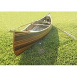 Wooden Canoe With Ribs Curved Bow Matte Finish 12 ft