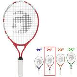 GAMMA Sports Junior Tennis Racquet: Quick Kids 21 In. Tennis Racket Prestrung Youth Tennis Racquets for Boys and Girls 93 In. Head Size Red