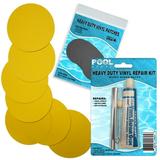 Pool Above Heavy Duty Vinyl Repair Patch Kit for Above-Ground Pool Liner Repair; Glue and Patch Inflatables; Boat; Raft; Kayak; Air Beds; Inflatable Mattress Repair (Yellow)