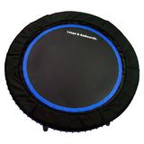 LEAPS & REBOUNDS 48 Mini Fitness Trampoline & Rebounder for Adults Blue
