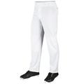 MVP Open Bottom Relaxed Fit Baseball Pants Youth Medium White
