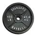 CAP Barbell 100lb Olympic Cast Iron Weight Plate Single