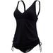 TYR Women s Sheath V-Neck Swimsuit One Piece Black Size 10