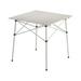 Coleman Compact 27.6 x 27.6 x 27.6 Roll-Top Aluminum Adult Camping Table Silver