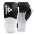Adidas Hybrid 300 Boxing and Kickboxing Gloves for Women & Men- 14oz Black/White