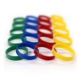 Bulk Dominoes 40pcs Multicolor Plastic Rings for Ring Toss Hoops for Kids (Classic Mix)