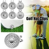 EEEkit 6pcs Golf Hat Clip Golf Marker Magnetic Golf Ball Markers Personalized Golf Accessories for Golfer