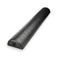 CanDo Black Composite High-Density Foam Rollers for Muscle Restoration Massage Therapy Sport Recovery and Physical Therapy 6 x 18 Half-Round
