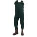 Men s Amphib Bootfoot Neoprene Cleated Chest Wader | Forest Green | Size 12